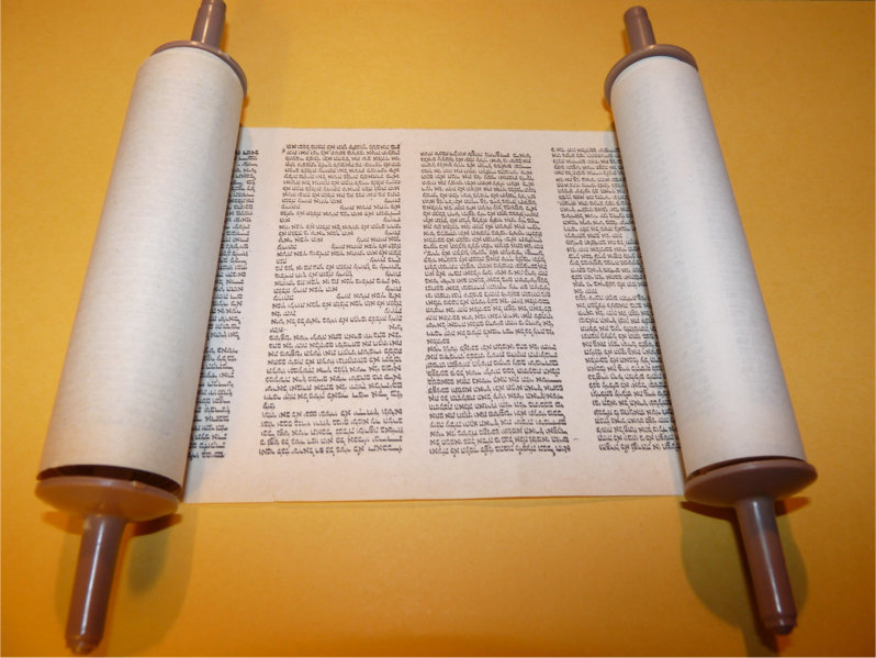 Image of a Paper Scroll with Handles